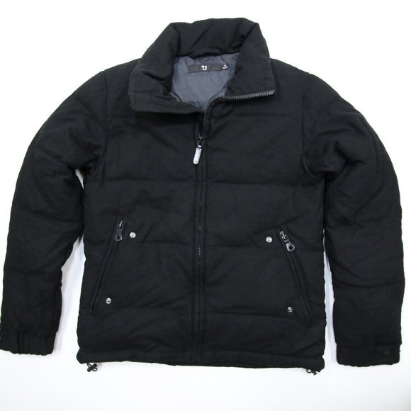 Jil Sander x Uniqlo J+ Black Wool Down Feather Puffer Jacket M - Picture 1 of 6